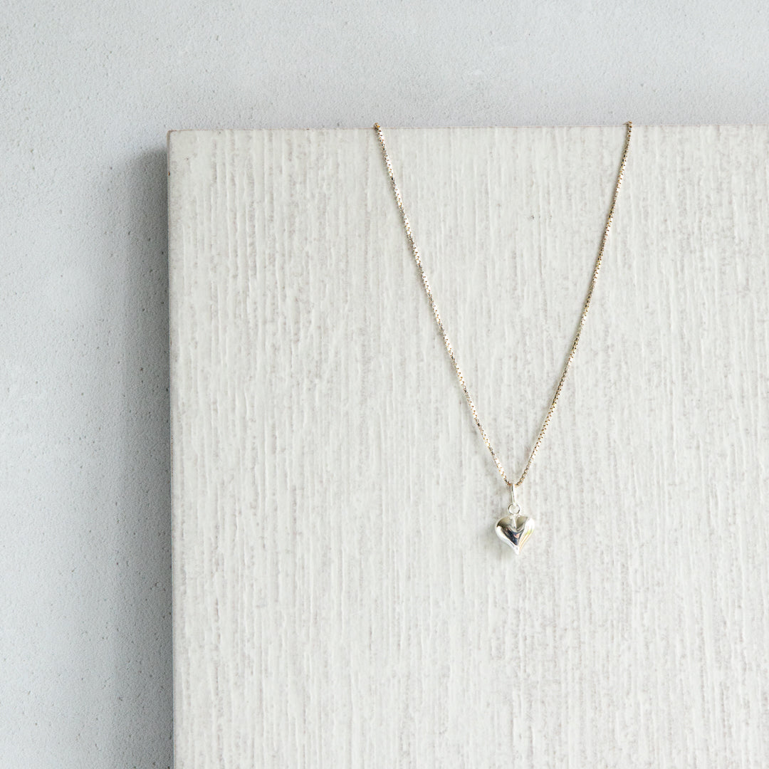 Jolu Jewellery Mia Puff Heart Pendant