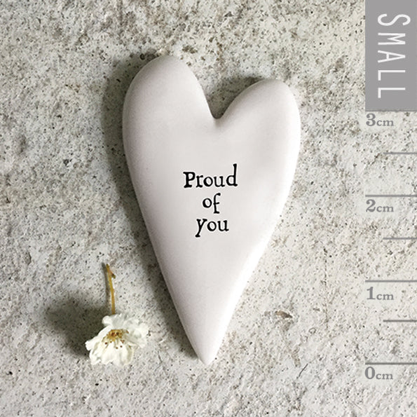 East of India Tiny Heart Token - Proud of You