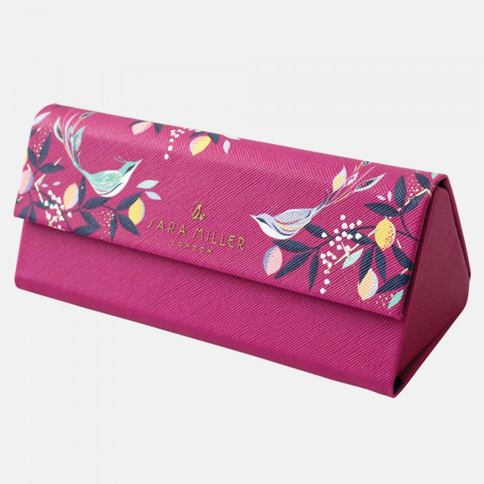 Sara Miller Mauve Orchard Birds Glasses Case