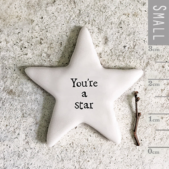 East of India Tiny Star Token - You're a Star