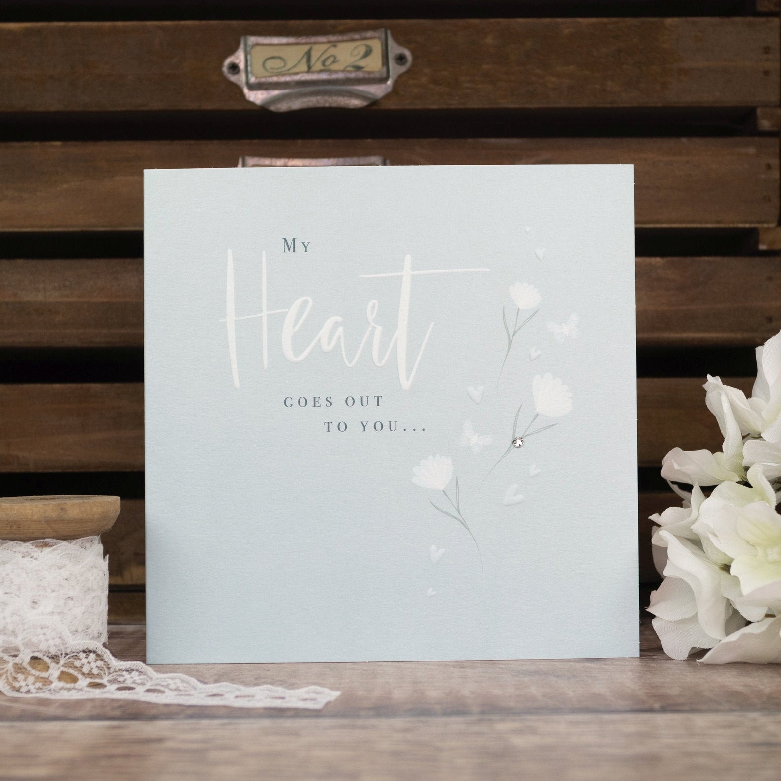 My Heart Goes Out to You Sympathy Blank Card