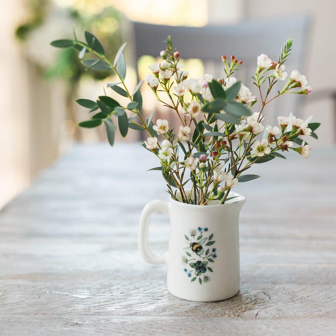 Toasted Crumpet Wild Flower Meadows Bee Mini Jug
