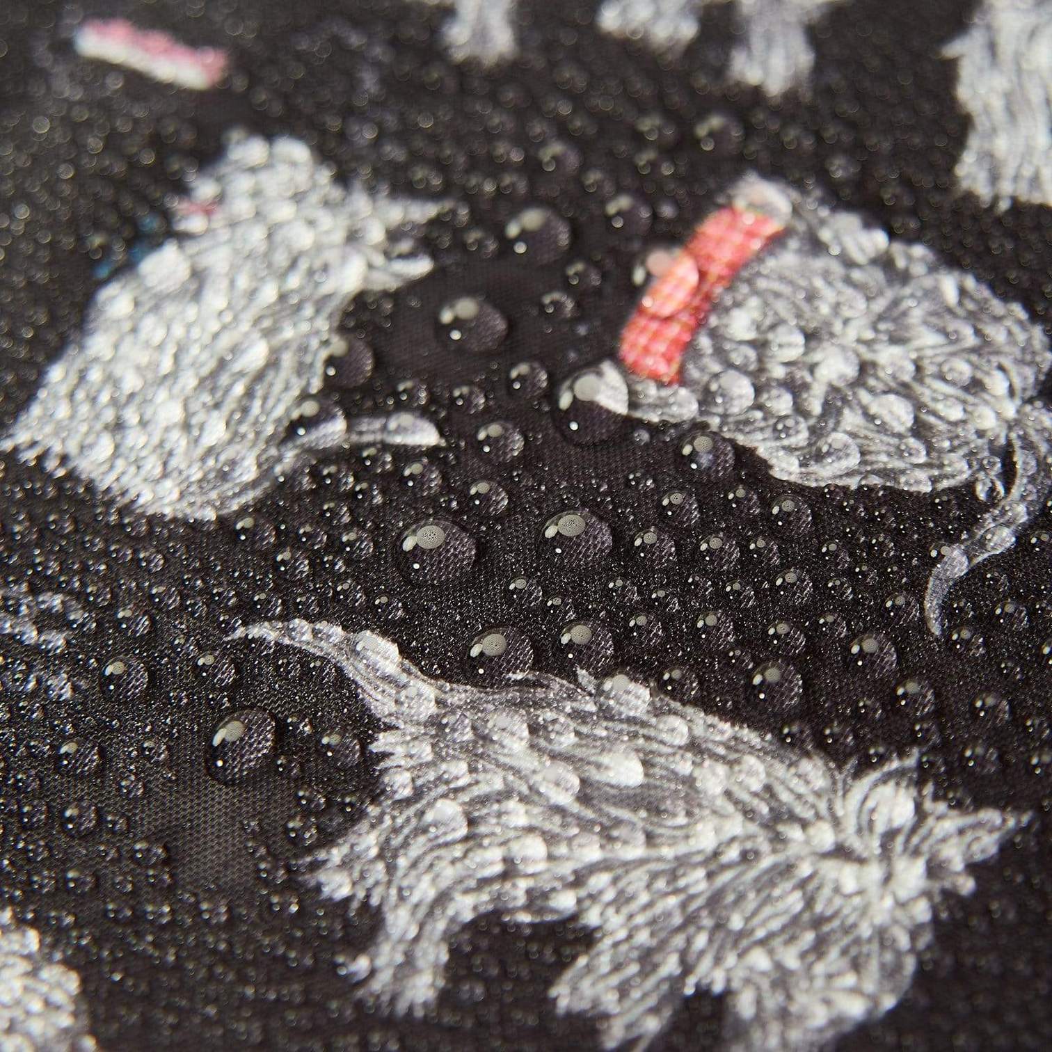 Eco Chic Lightweight Foldable Lunch Bags - Scatty Scottie Dog Black