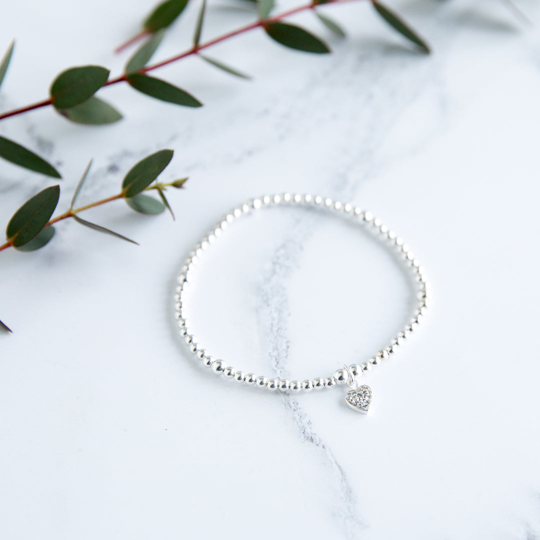 Jolu Jewellery Hollie Pave Heart Bracelet