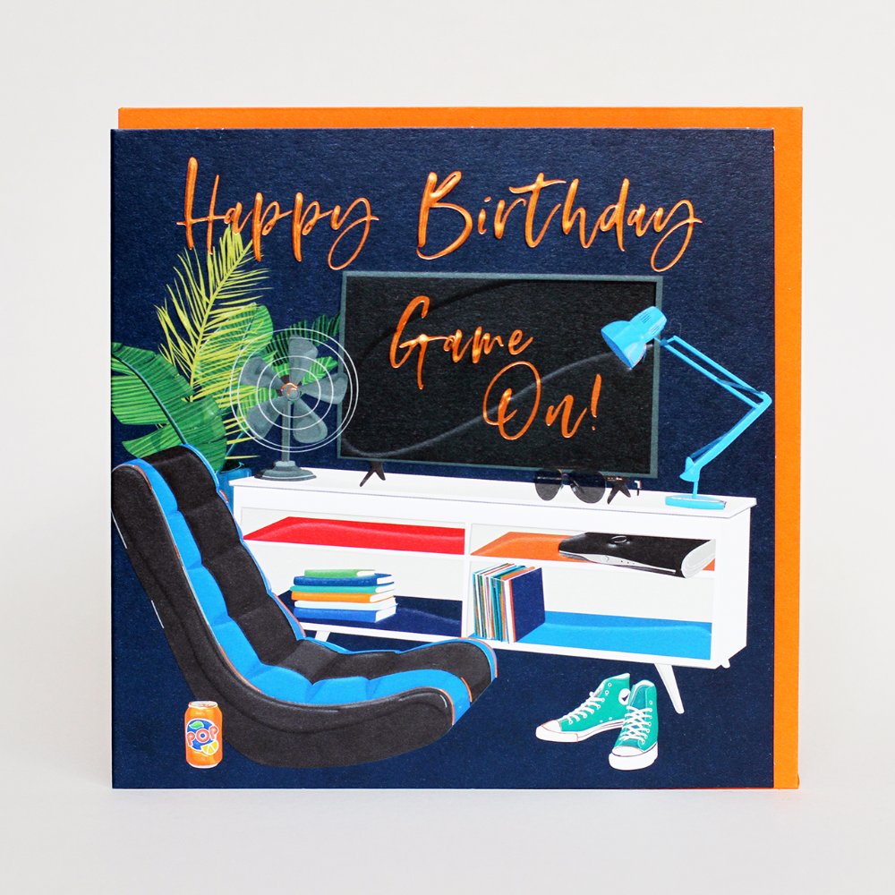 Belly Button Game On Birthday Card