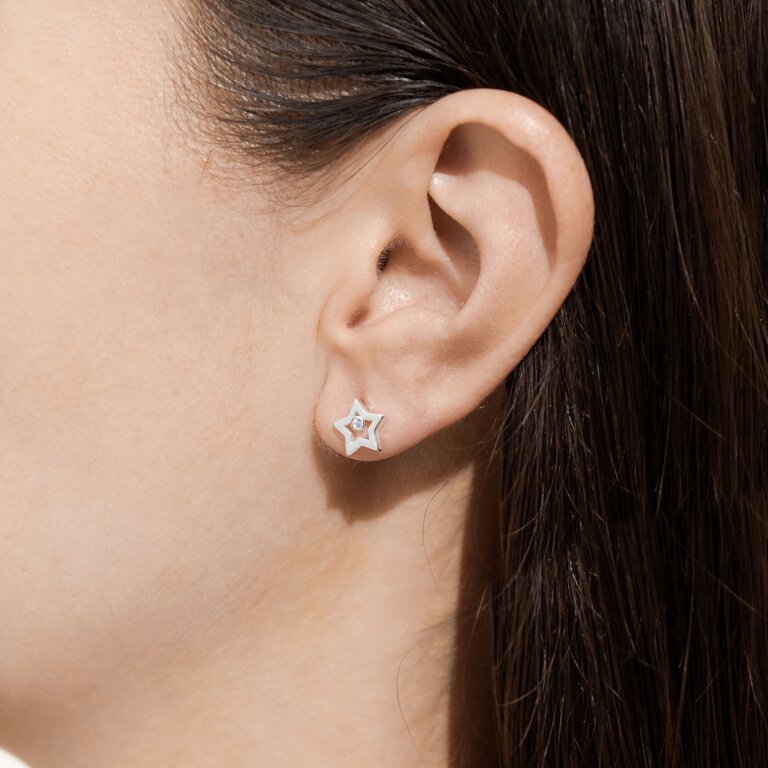 Joma Jewellery Beautifully Boxed 'Super Sister' Earrings - Silver
