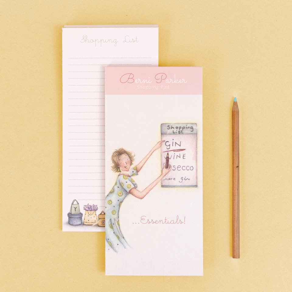Berni Parker Magnetic Notepad - Gin Essentials