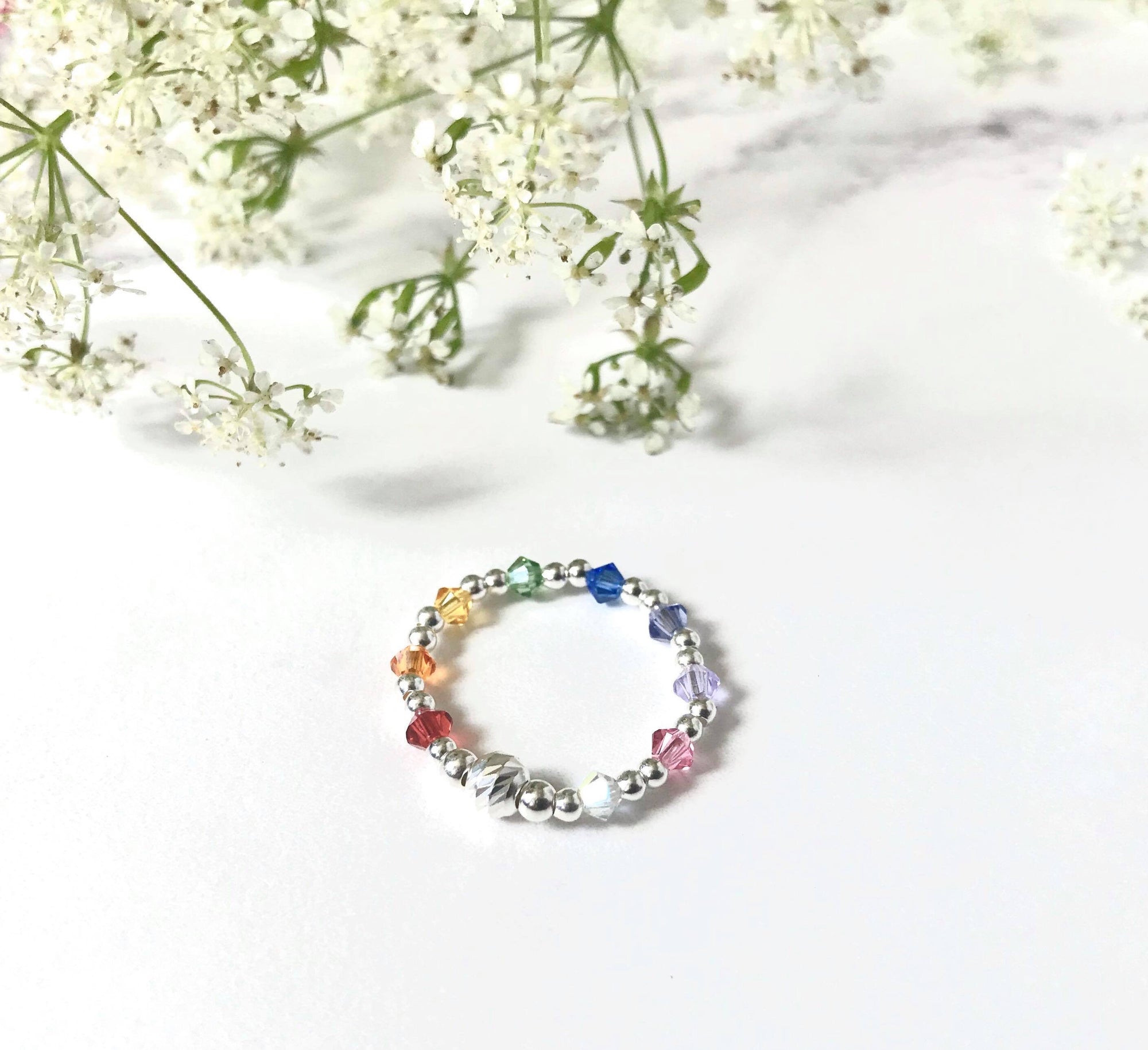 Jolu Jewellery Rainbow Love Kids/Teen Ring 🌈