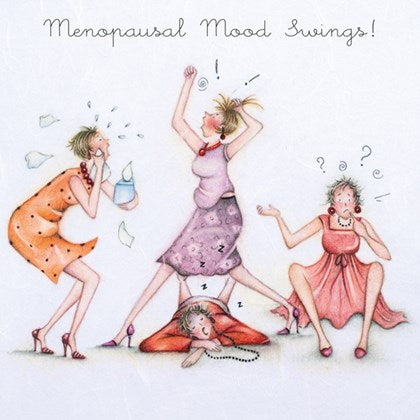 Berni Parker Blank Card - Menopausal Mood Swings