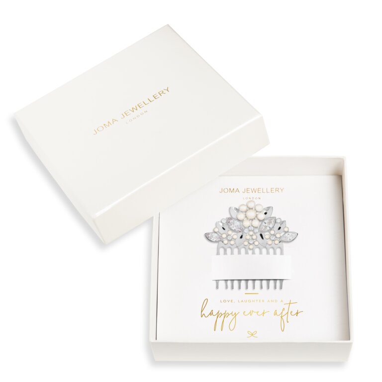 Joma Jewellery Happy Ever After Hair Accessories -Pearl & CZ Hair Comb