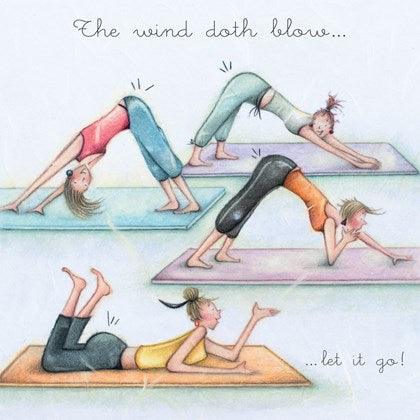 Berni Parker Blank Card -The Wind Doth Blow