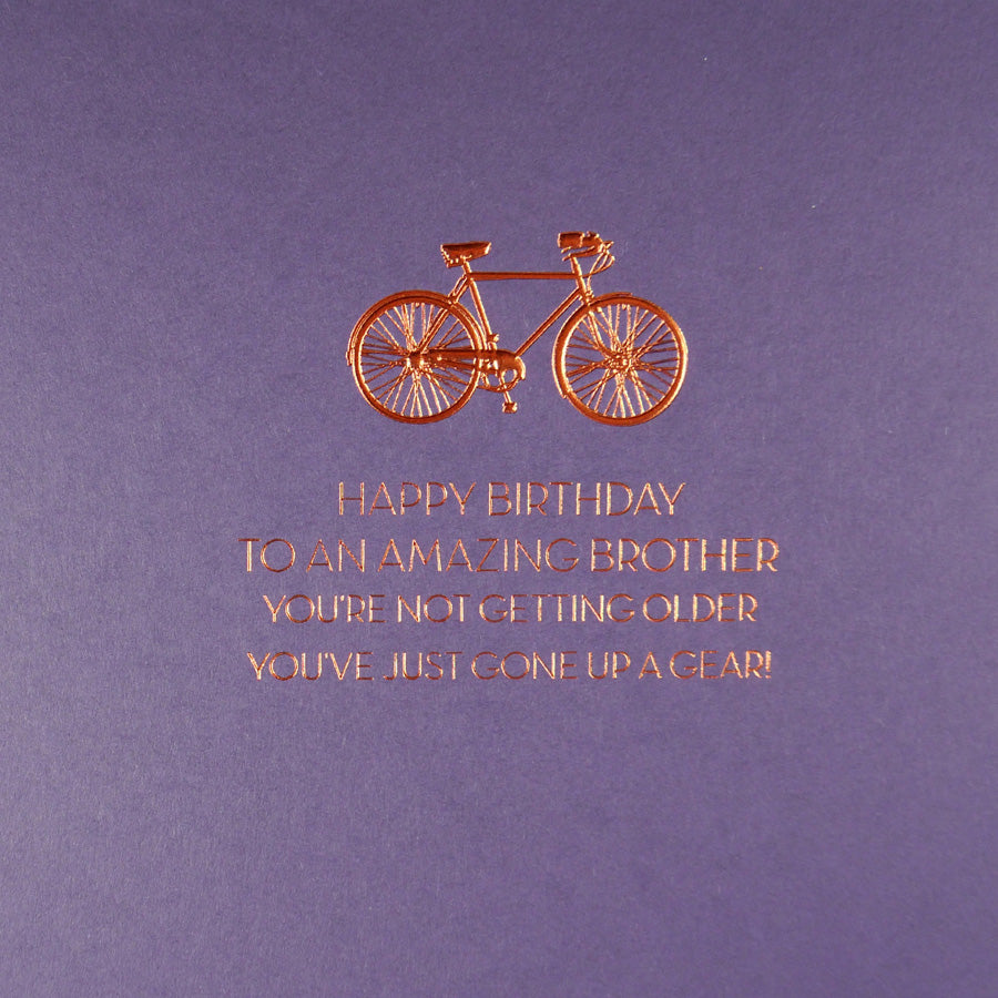 Five Dollar Shake Brother Gone up a Gear Birthday Card
