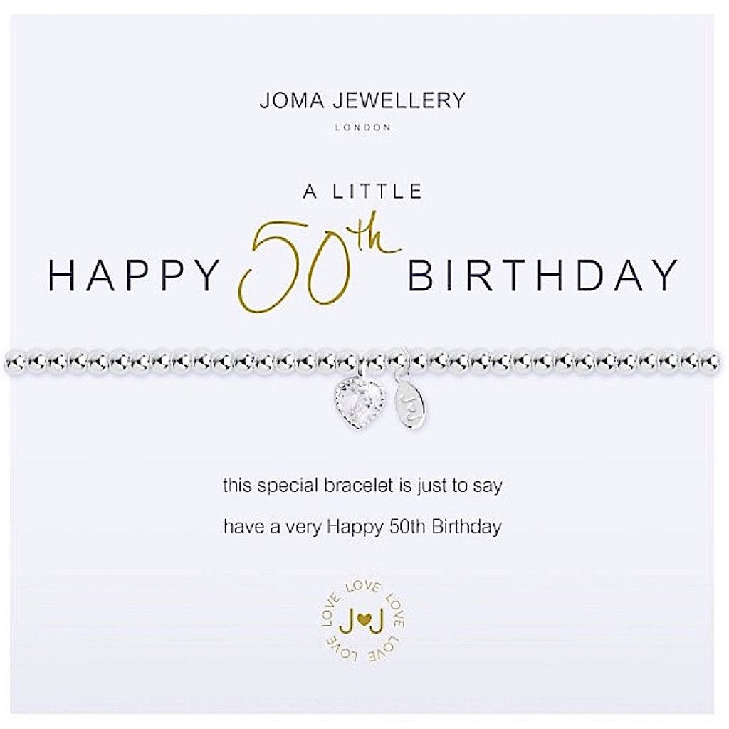 Joma Jewellery A Little Happy 50th Birthday Bracelet