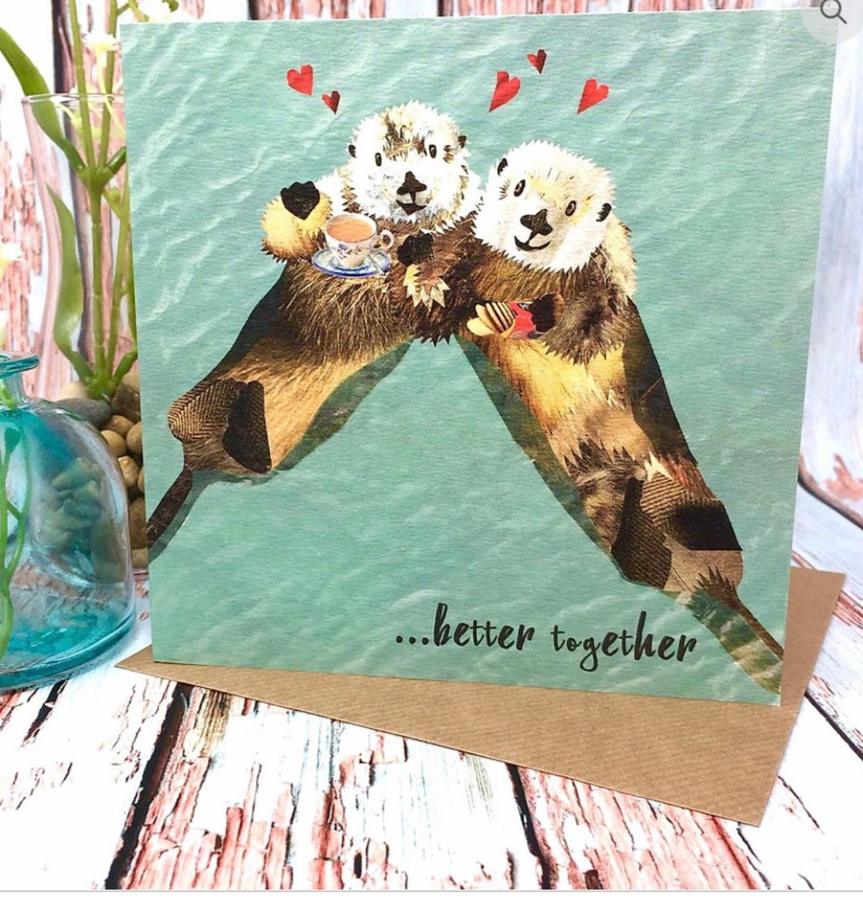 Flying Teaspoons Better Together Blank Card