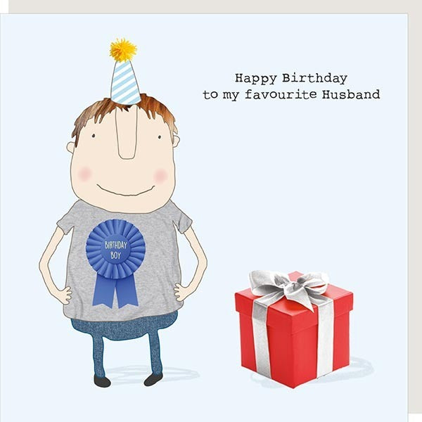 Rosie Made A Thing - Husband Favourite - Blank Card