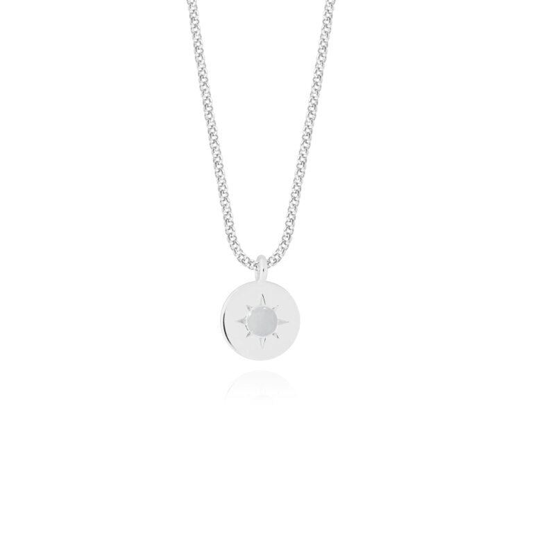 Joma Jewellery A Little Birthstone Necklace - April Rock Crystal