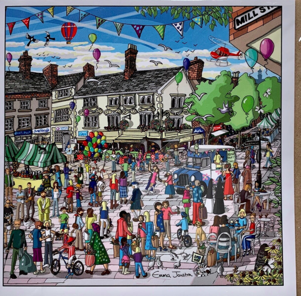 Emma Joustra Market Square Stone Card
