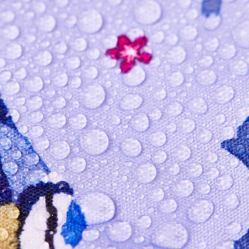 Eco Chic Lightweight Foldable Lunch Bags - Blue Tits - Lilac