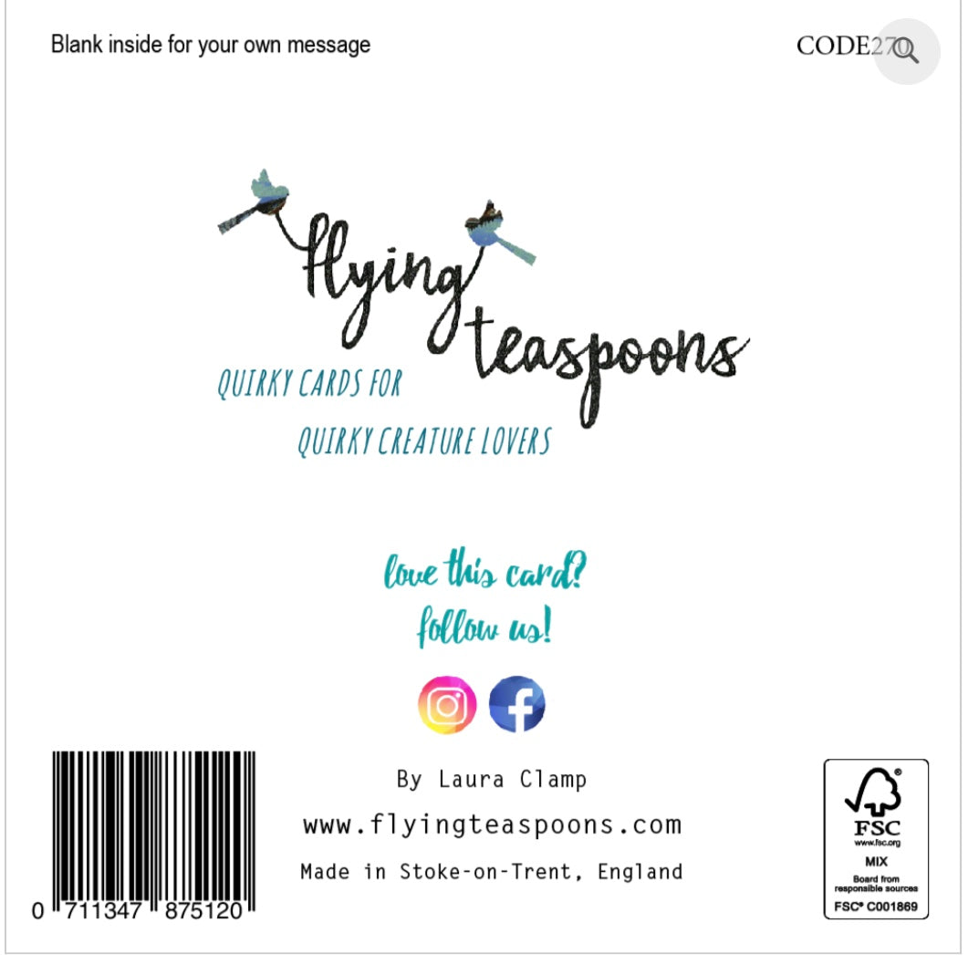 Flying Teaspoons Eat Sleep Game Repeat Birthday Card