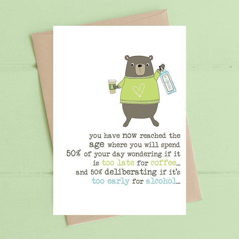 Dandelion Stationery - Coffee & Alcohol Blank Card