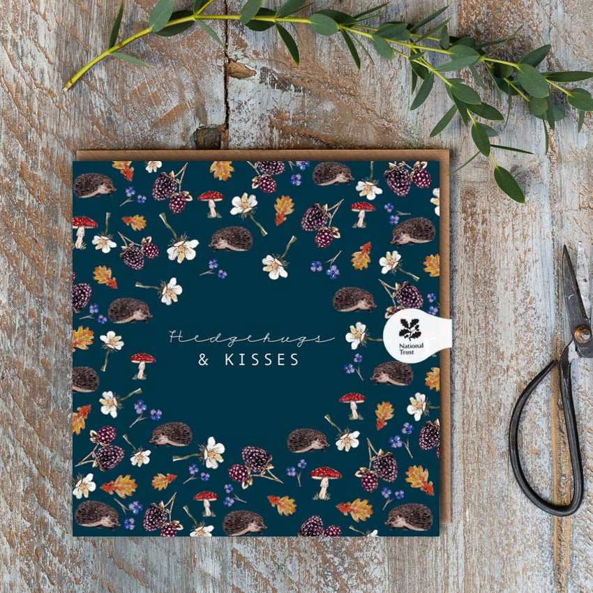 Toasted Crumpet Hedgehugs & Kisses Blank Card