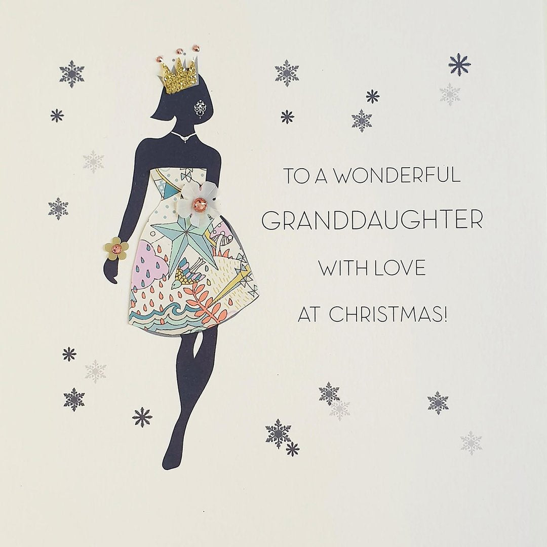 Five Dollar Shake Wonderful Granddaughter Christmas Card