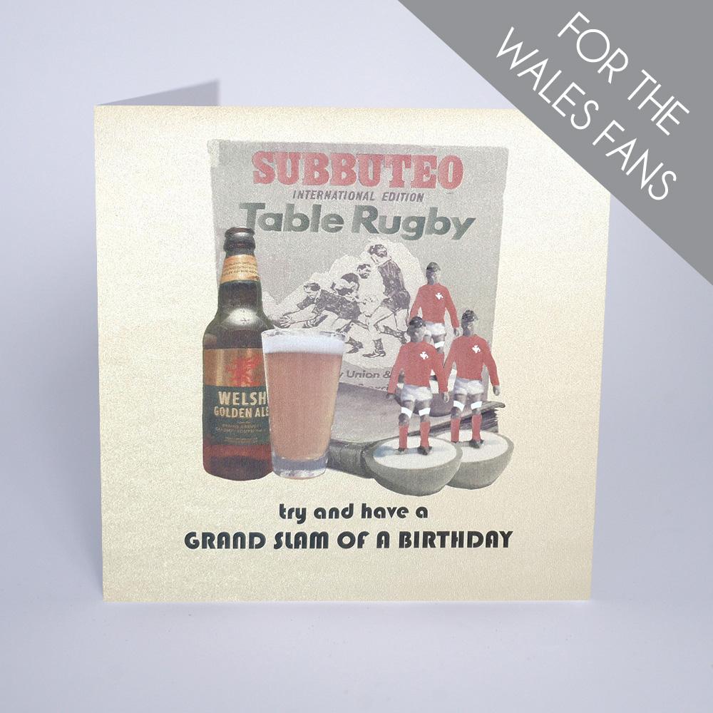 Five Dollar Shake Glam Slam of a Birthday Rugby Card