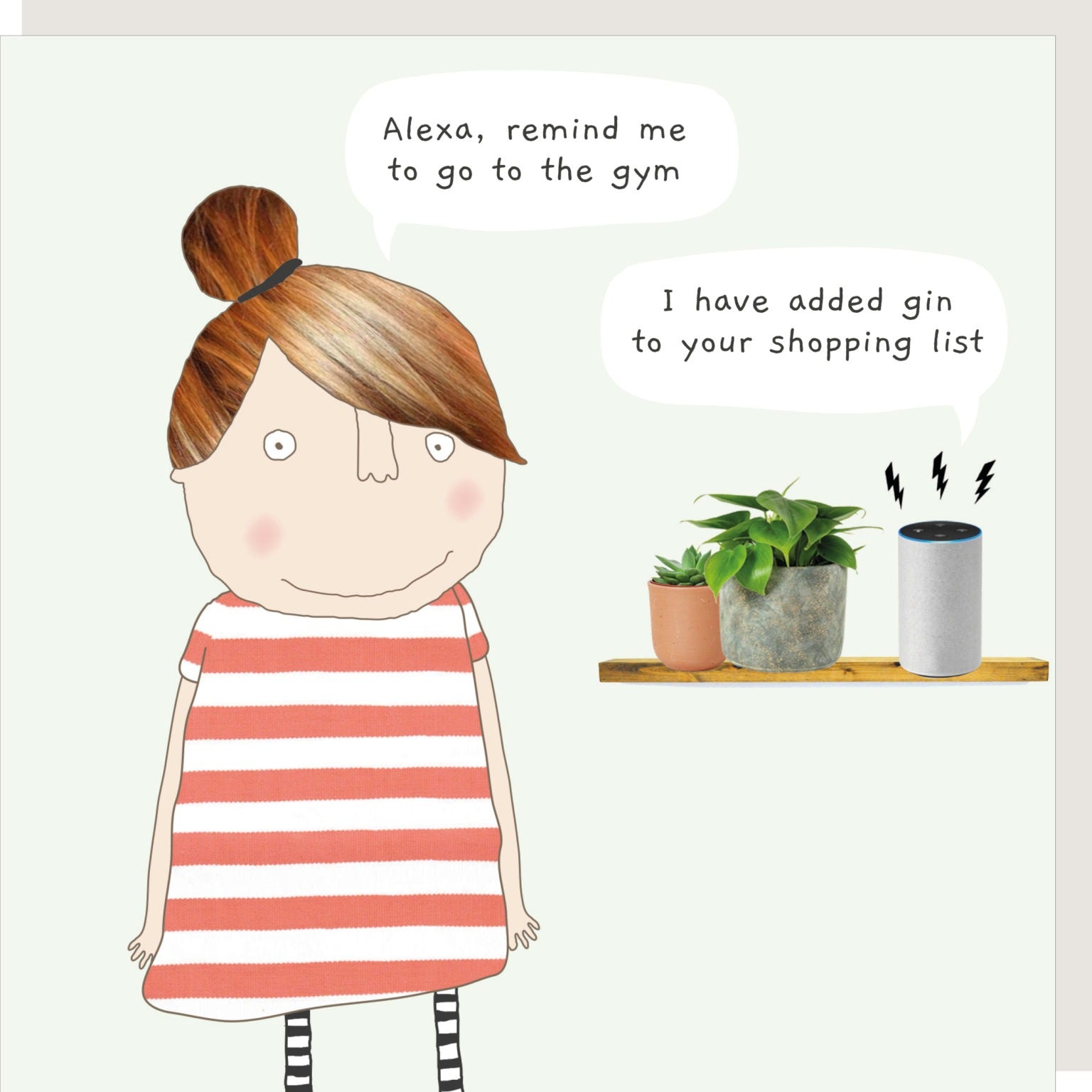 Rosie Made A Thing - Alexa Gin- Blank Card