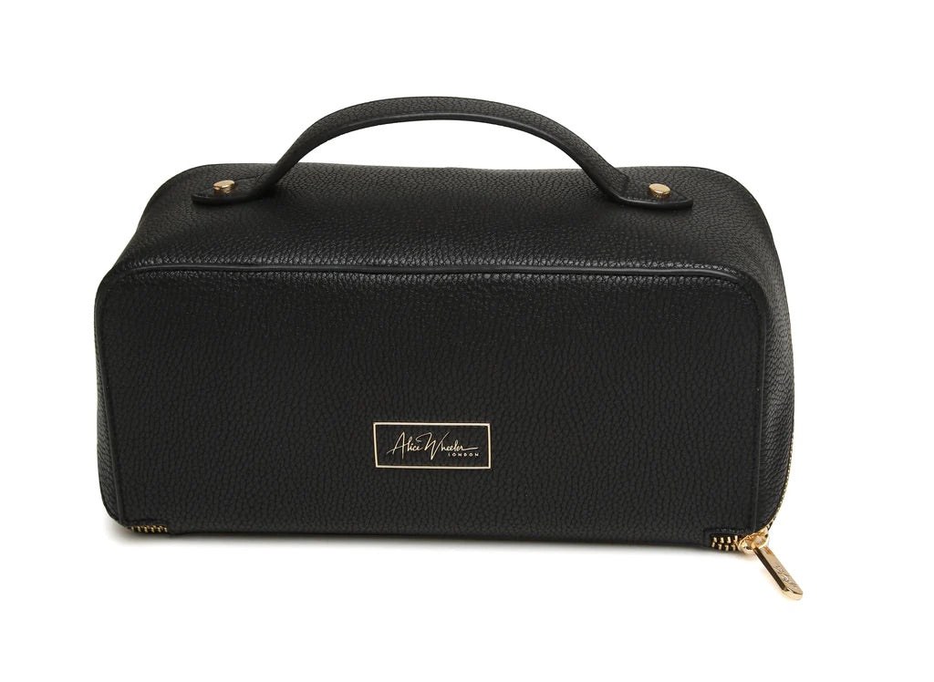 Alice Wheeler Black Train Beauty Case - Medium