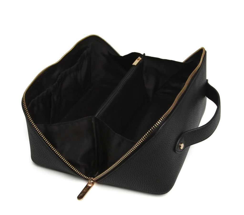Alice Wheeler Black Train Beauty Case - Medium