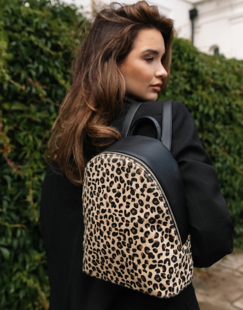 Alice Wheeler Black Leopard Richmond Backpack