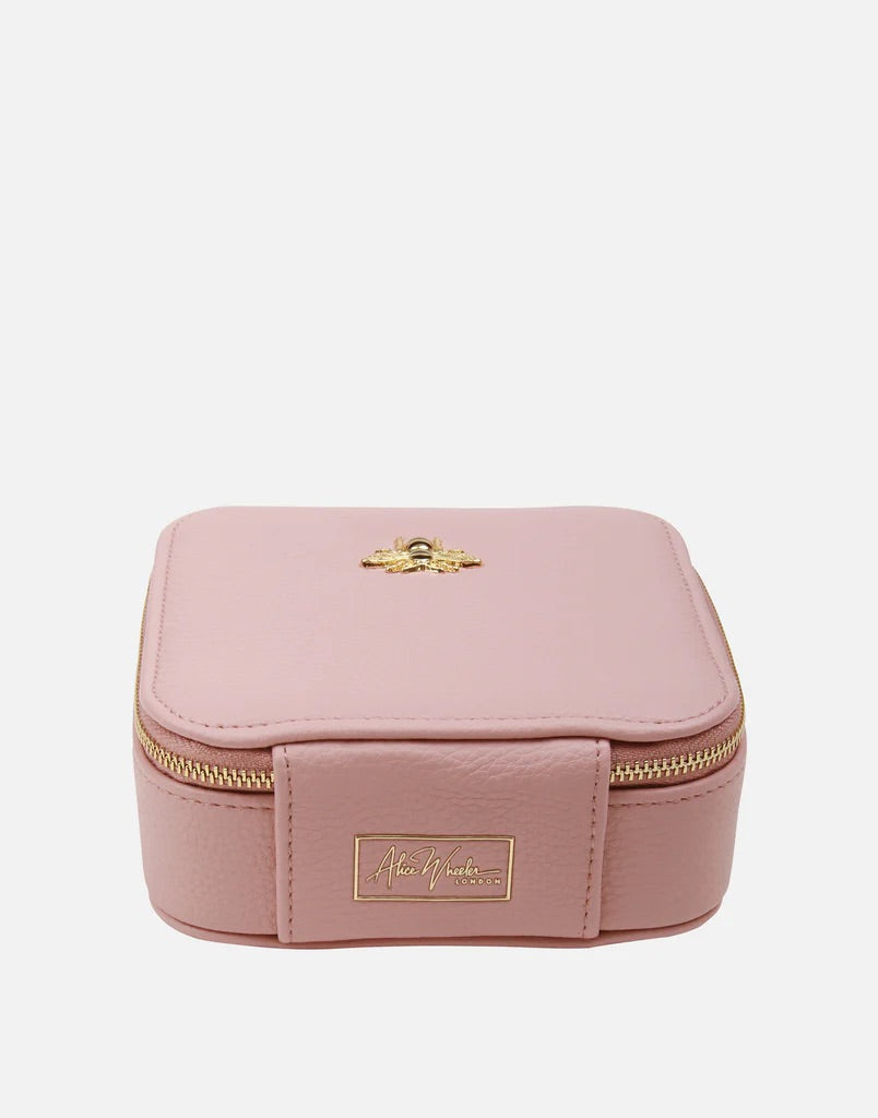 Alice Wheeler Pink Travel Jewellery Box
