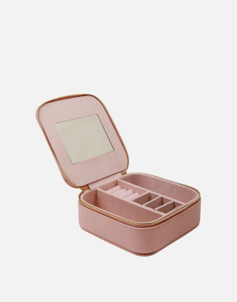 Alice Wheeler Pink Travel Jewellery Box