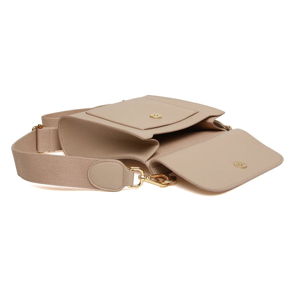 Alice Wheeler Stone Small Bloomsbury Crossbody Bag