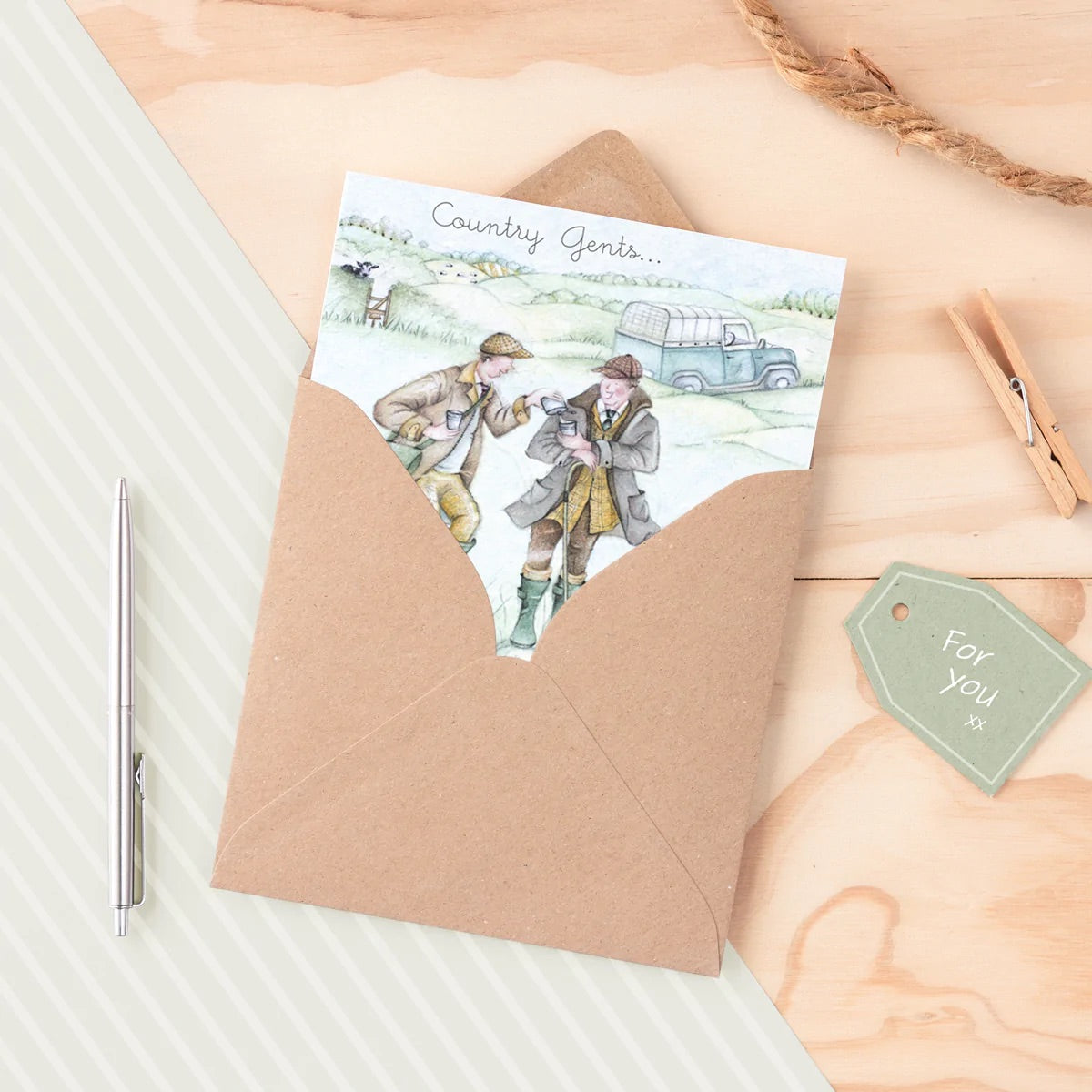 Berni Parker Blank Card - Country Gents