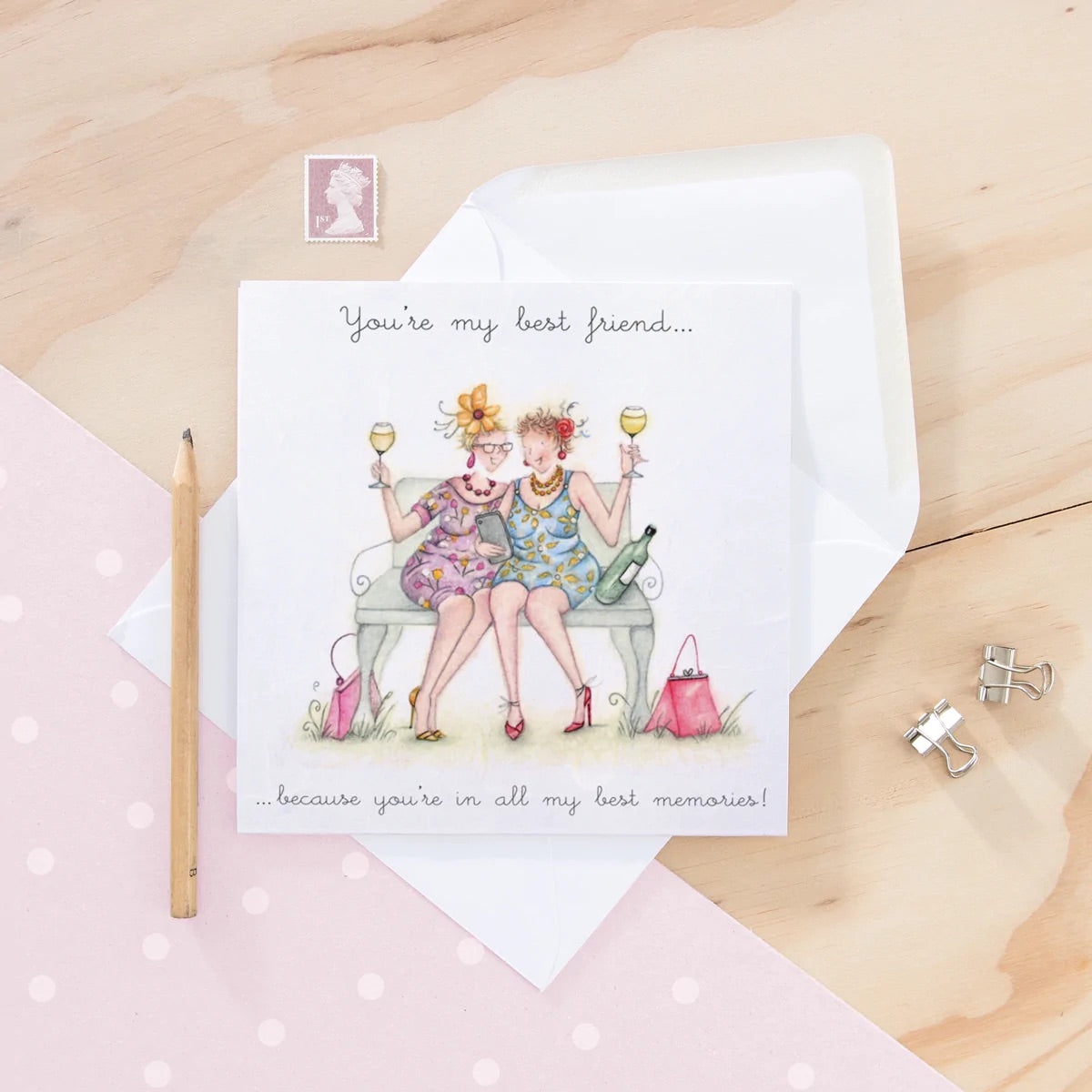 Berni Parker Blank Card -You're my Best Friend