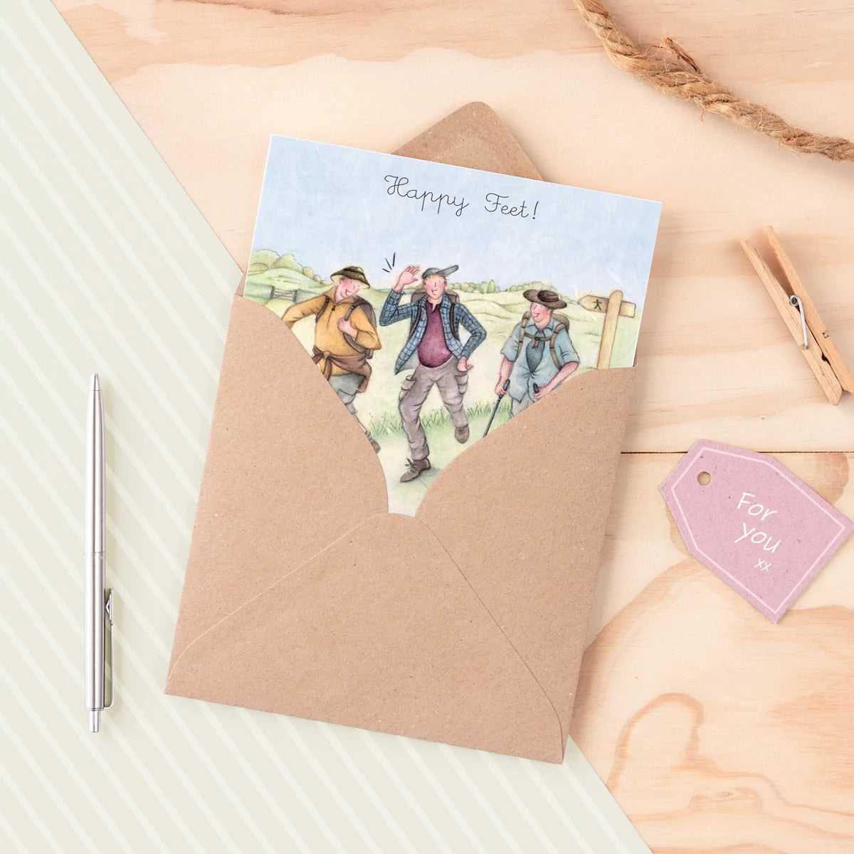 Berni Parker Blank Card - Happy Feet