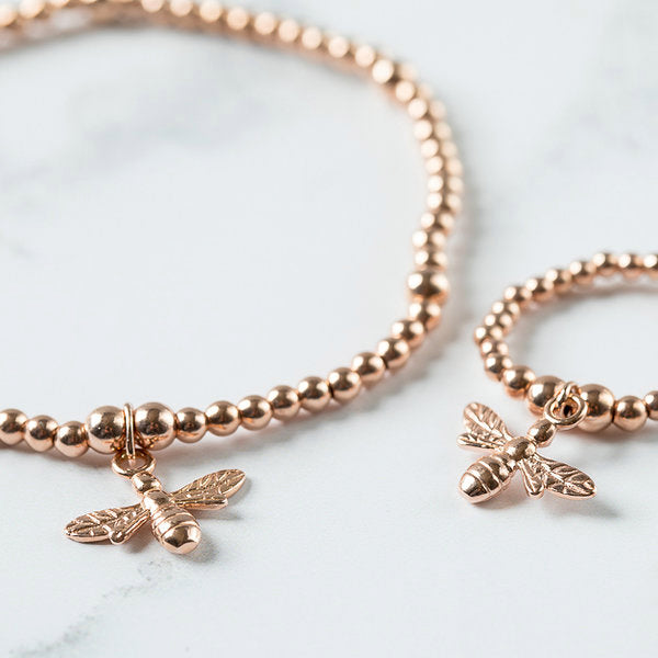 Jolu Jewellery Rose Gold Queen Bee Chloe Bracelet