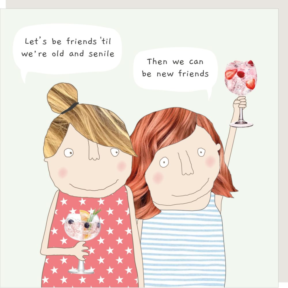 Rosie Made A Thing  - New Friends - Blank Card