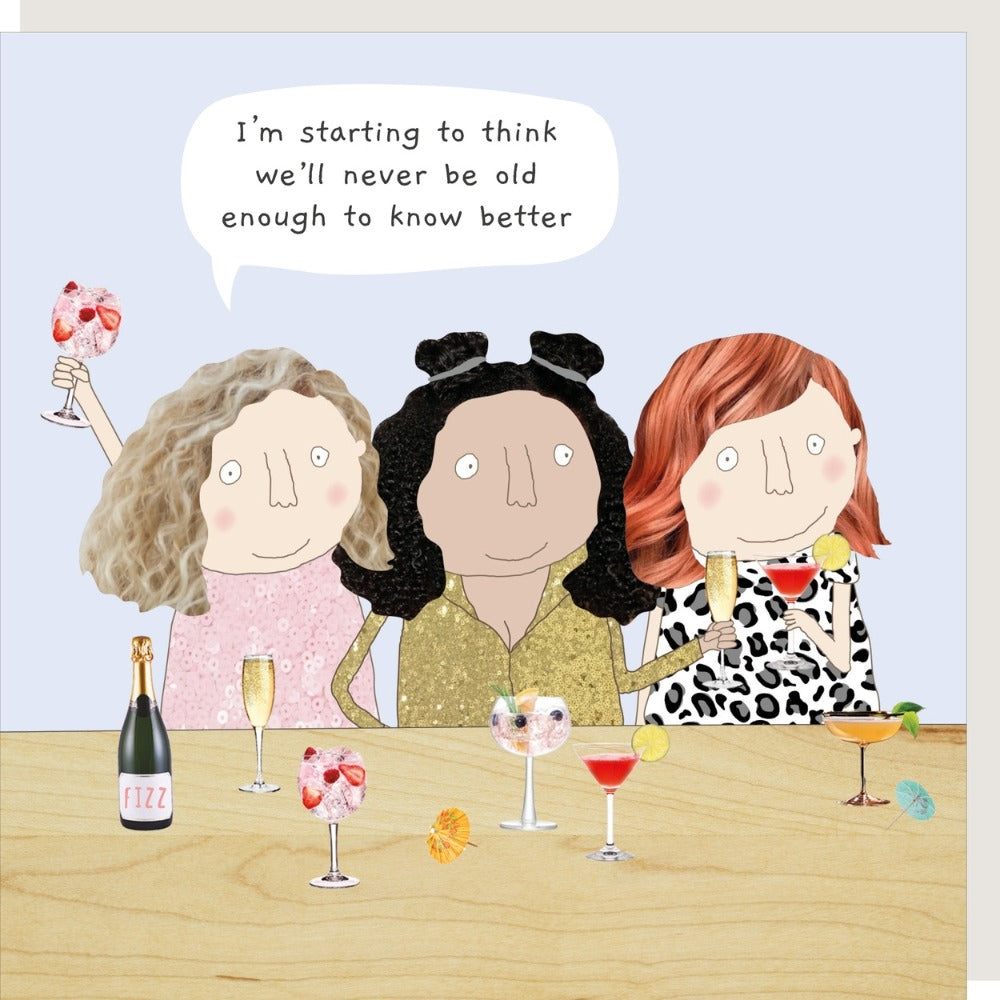 Rosie Made A Thing - Know Better - Blank Card