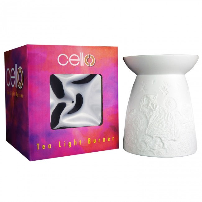 Cello Tealight Wax Melt Burner - Sitting Cat