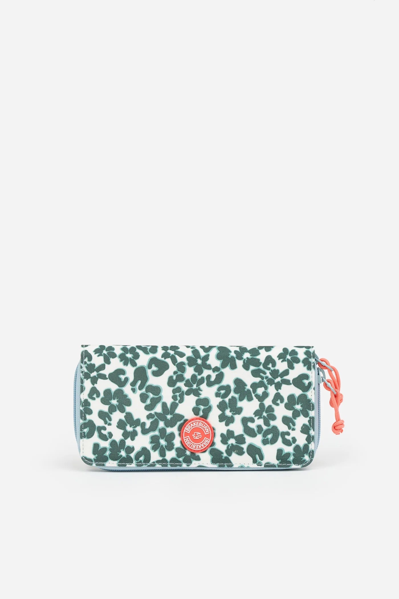 Brakeburn Leopard Floral Large Zip Purse