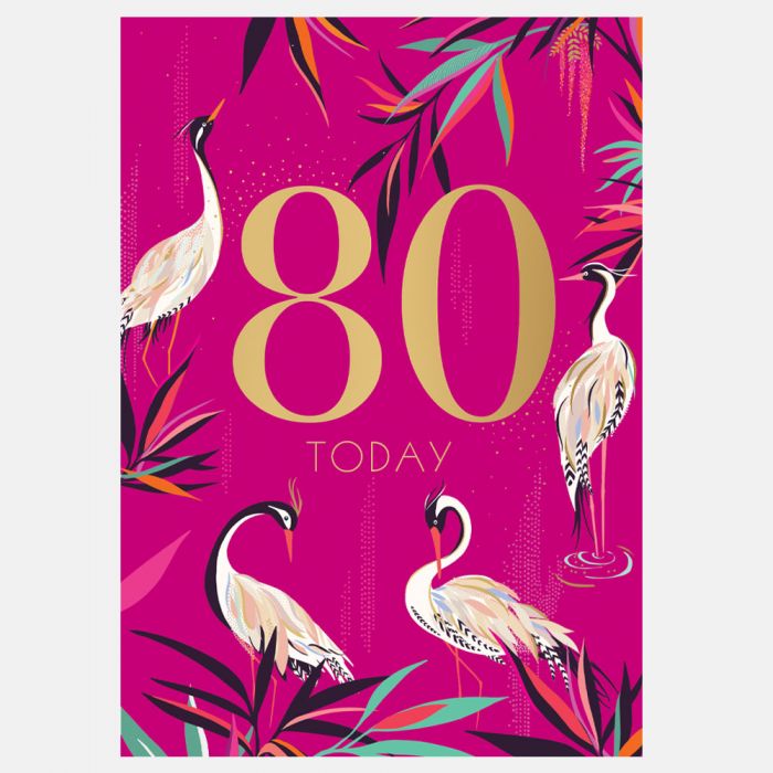 Sara Miller by The Art File - 80th Birthday Card