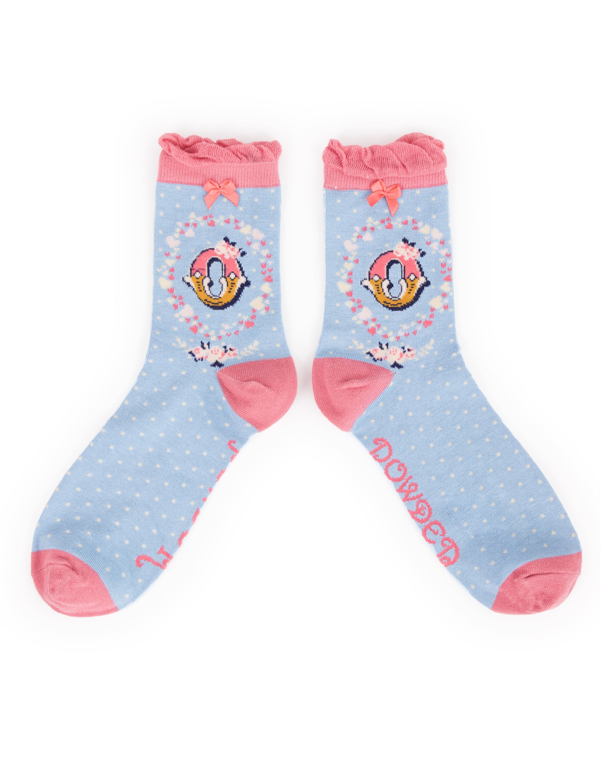 Powder Alphabet Socks - Letter O