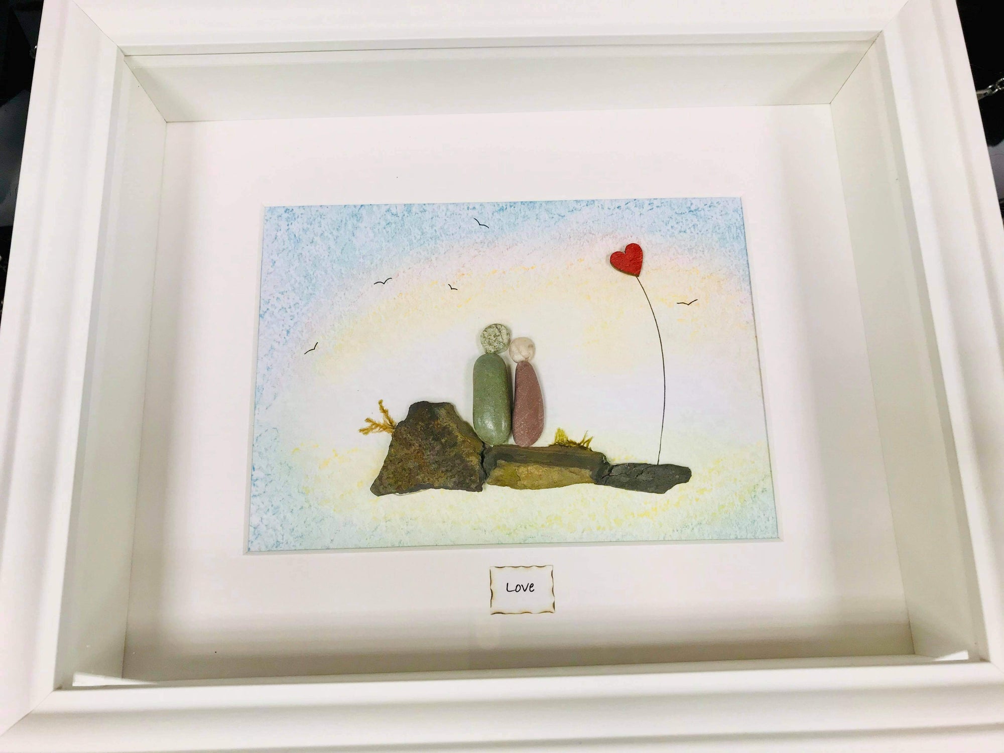 BESPOKE Framed Pebble Picture - Any Occasion Personalised