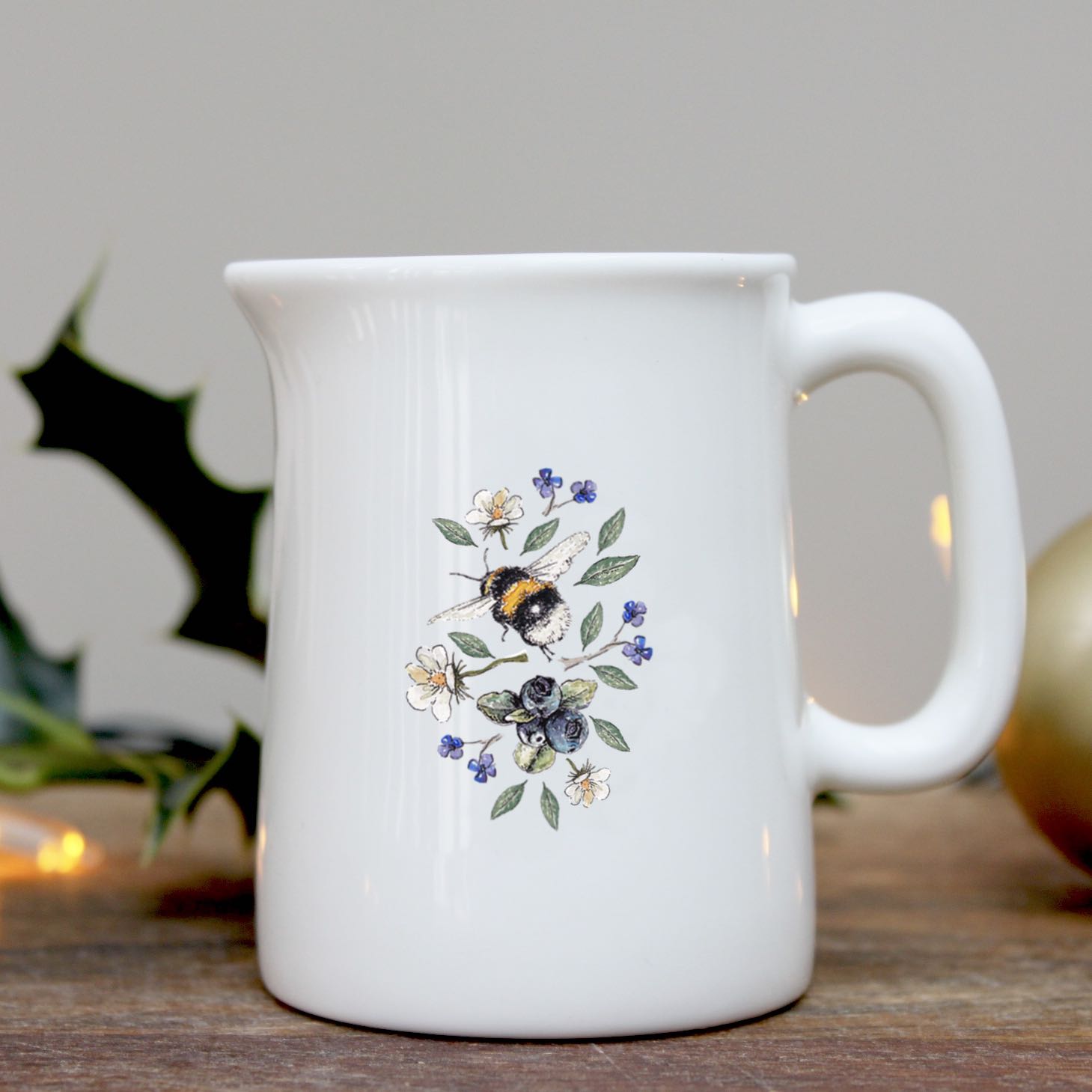 Toasted Crumpet Wild Flower Meadows Bee Mini Jug