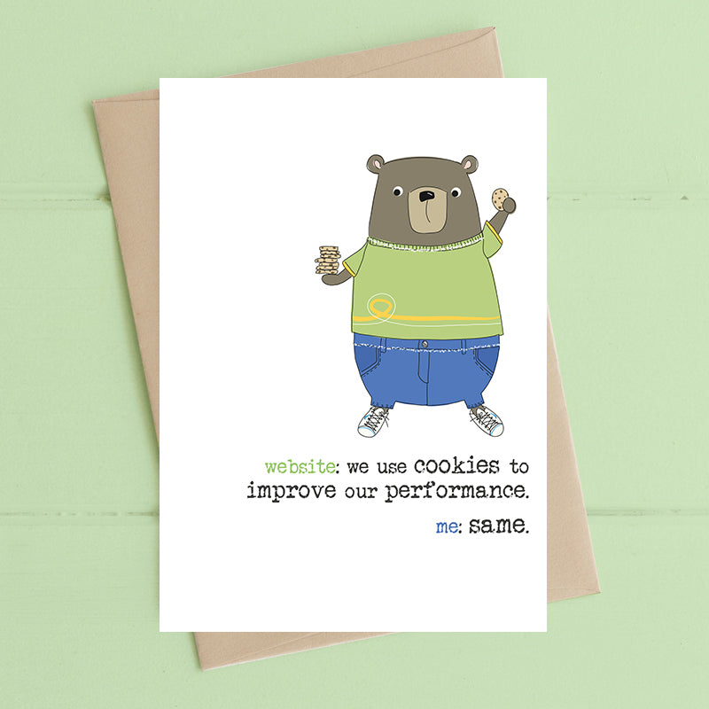 Dandelion Stationery - Cookies and Performance Blank Card