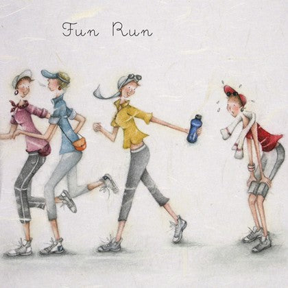 Berni Parker Blank Card - Fun Run