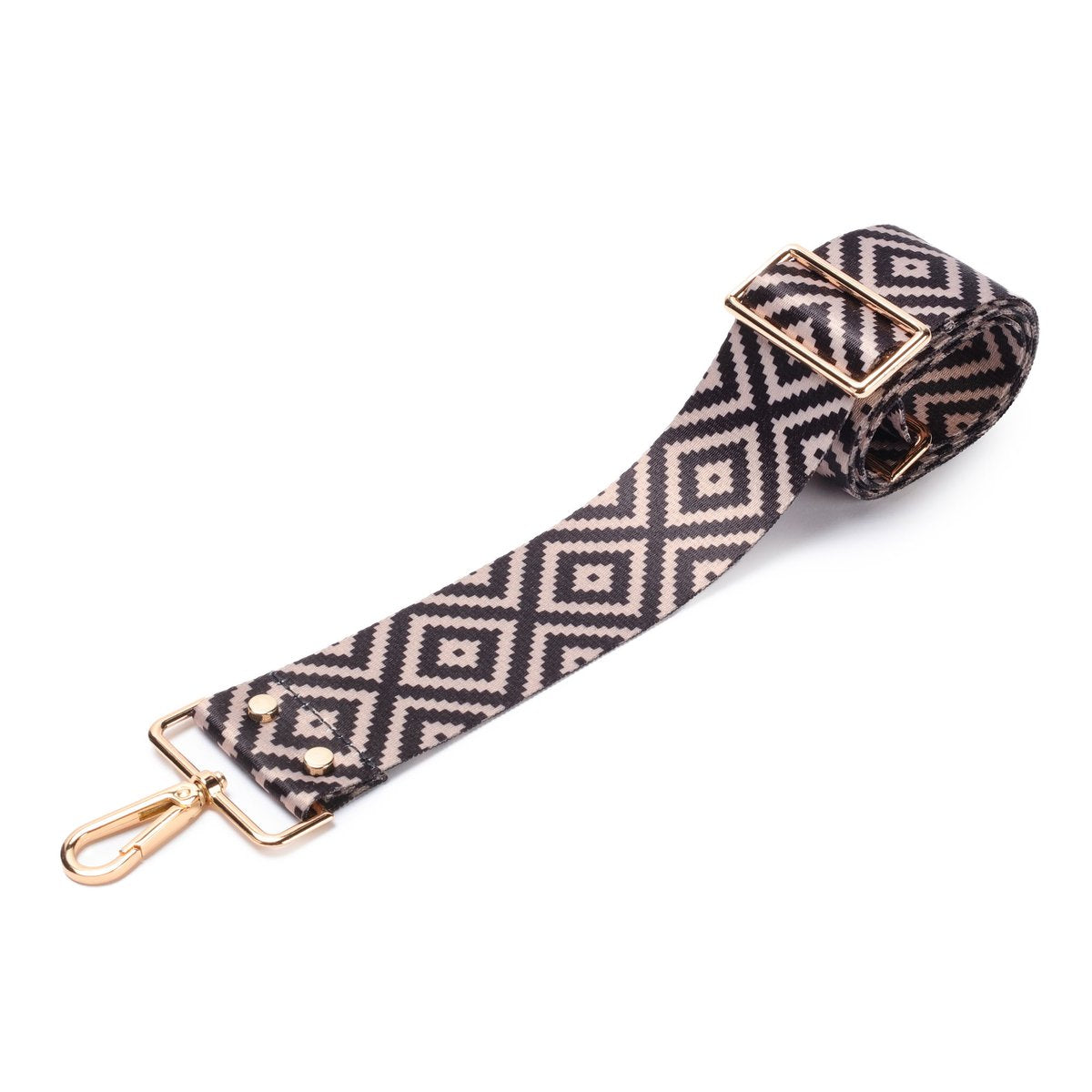 Elie Beaumont Designer DIAMONDS Adjustable Crossbody Bag Strap (GOLD Fittings)
