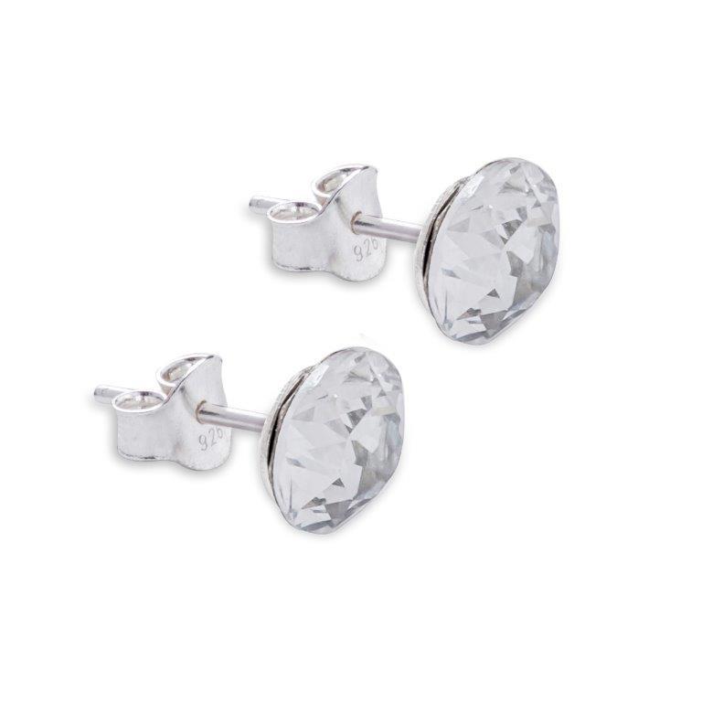 Byzantium 6mm Austrian Crystal Studs - Chaton -Crystal Plain